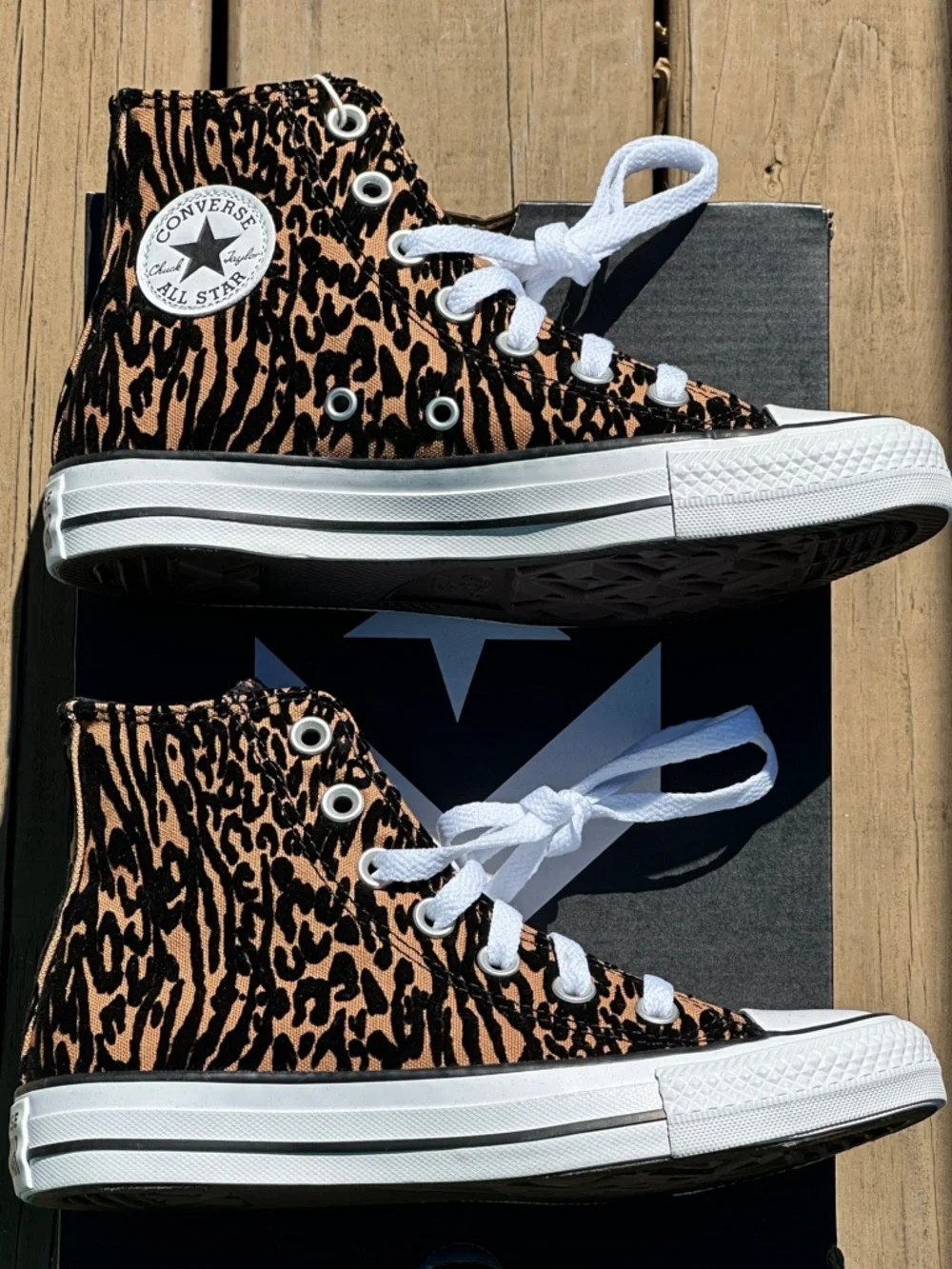 Converse CTAS High Animal Print Canvas Casual Sneaker Womens 6.5 | Youth 5Y NEW